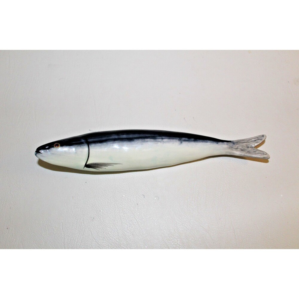 Jay Willfred Andrea by Sadek Portugal Ceramic Sardine Fish Knife Rest Vintage